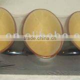 Set of 3 Oval Porcelain Snack Tray Snack Bowl Snack Dish thumbnail-1