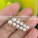 Popular 6-6.5mm White Akoya Pearl Earring With 18k Gold thumbnail-1