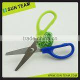 SC032 4-1/4" Professional Stainless Steel Two Color PP Handle Office Scissor