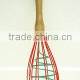 13007Silicone Double Helix Rapid Whisk With Wooden Handle thumbnail-5