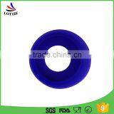 Food Grade Heat Resistant Anti-slip Blue Silicone Mug Cups Cover /Glass Bottle Cover. thumbnail-2