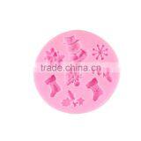 Snowman Snow Christmas Series Silicone Mould Handmade Soap Cake Decorating Die DIY Baking Tool thumbnail-3