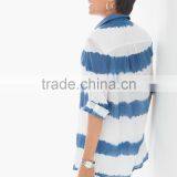 Women's Button up Long Sleeve Tie Dye Shirt thumbnail-2