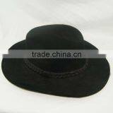 Black Color Wide Brim Men's Hats Wool Felt Hat With High Quality thumbnail-1