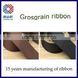 3/8'' Chocolate Color Grosgrain Ribbon With Thread For Bow thumbnail-2
