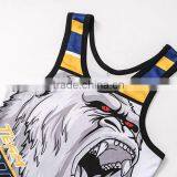 Full Digital Sublimation Wrestling Singlets/gym Singlet Made of Spandex Fabric/men's Sports Singlet thumbnail-3