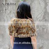 CX-B-44C Fashion Winter Rabbit Fur Shawls To Keep Warm thumbnail-4