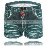 MGOO Hot Sale Mens Jeans Print Boxer Underwear Young Boy Boxer Fitting Sexy Male Boxer thumbnail-5