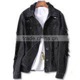 Custom Boyfriend Style Oversized Fit Jeans Jacket Women Plain Distressed Denim Jacket thumbnail-6