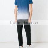 New Fashion Men Blue Gradient Polo T-shirts thumbnail-3