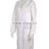 Unisex White Knee Length Medical Lab Coat thumbnail-1