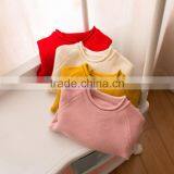 S32892W Children Sweater Knitted Sweater Pure Color Pullovers Sweaters thumbnail-4
