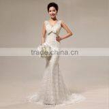 Guangzhou Mermaid Wedding Dresses With Lace and Bead Back Fishtail thumbnail-1