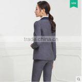Custom Women Blouse Sample Elegant Women Pants Suit Office Uniform Designs for Women Korean Style thumbnail-3