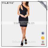 Front Cut Designed Sexy Black Women Party Dress thumbnail-1