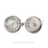 Fashion White Watch Face Click Snap Buttons For Bracelets thumbnail-1