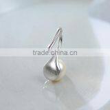 Wholesale 925 Elegant Pearl Half Hoop Silver Earring Hoop in Silver Jewelry thumbnail-6
