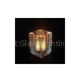 Ribbed Glass Candle Holder thumbnail-1