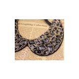 Resin Rhinestone Collar Necklace Beaded Neckline thumbnail-2