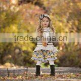 Good Quality Polka Dot Ruffle Fall Gril Boutique Dress thumbnail-4