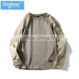 Wholesales Plain Pocket Long Sleeve Pullover thumbnail-4