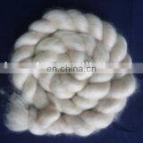 China Factory Process Fine Dehaired and Combed Cashmere Tops Ivory 16.5mic/44mm thumbnail-1