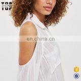 Chinese Supplier Cold Shoulder White Shirt Swimwear Woman thumbnail-4