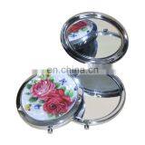 Popular squre cosmetic mirror gifts with epoxy doming