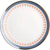 Wholesale Exquisite Fancy Golden Heart Shape Decal Round Ceramic Soup Bowl