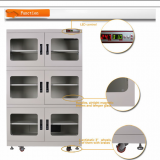 136kg W1200*H1820*D695mm 220V/110V PCB Adjustable desiccant dry box For Electronic Component Storage