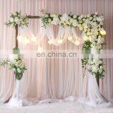 Customize Romantic Backdrop Curtain Drape Fabric Wedding Hall Backdrop Ideas Indian Wedding Decorations Decor thumbnail-3
