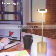 Amazon Modern LED Rechardable Cordless Energy Saving Side Table Lamp Gold Black White for Bedroom thumbnail-3