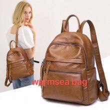 Girls Mini Leather School Bags Students Backpacks College Bag thumbnail-2
