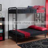 Childrens Cynthia Silver Metal Futon Bunk Beds thumbnail-4