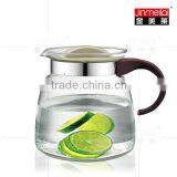 Glass Water Pot With Plastic Lid and Handle,Eco-friendly and Human-friendly thumbnail-1