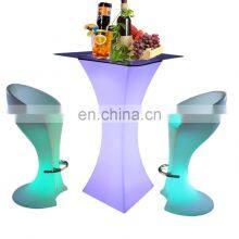 Led Glowing Cocktail Table /Elegant Power Modern Nightclub Disco Square LED Furniture Shinning Cocktail Bar Coffee Table thumbnail-5