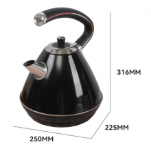 British vintage electric kettle 1.8L household large capacity 304 stainless steel kettle
