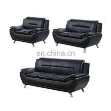 Living Room Available Black Sofa Adjustable Backrest Angle Sofa thumbnail-4