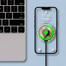 Factory Custom Transparent Charger Pad for Iphone 14 13 Magnet Charging Built in 1.5M Cable Fast Magnetic Wireless Chargers thumbnail-3