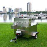 Stainless Steel Mobile Hot Dog Cart Trailer,hot Dog Kiosk for Sale thumbnail-6