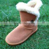 wholesale chinese brand sheepskin snow boots fashion tide-flow non slip winter snow boots order