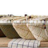Fashion Girl's Beige Paper Straw Craft Bag thumbnail-3