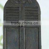 Antique Wooden Frame Wall Decoration Window Mirror thumbnail-2