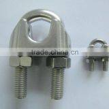 Stainless Steel 304 316 & Galvanized Powder Coated us Type Drop Din 741 Metal Wire Rope Clip Quality Choice thumbnail-4