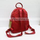 The New Red Embossed Leather Casual Backpack, Wemen Handbags thumbnail-3