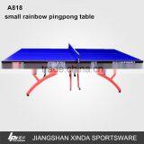 Home Recreational Small Rainbow Ping Pong Table thumbnail-1