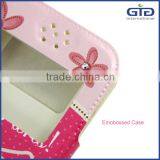 [GGIT] Hot Selling OEM Light Oil Pasting Pattern With Diamond Silicon and PU Leather Universal Phone Case thumbnail-4