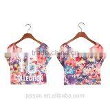 OEM Service Cheap National Style Sleeveless Sexy Knit Custom Women Crop Top thumbnail-3