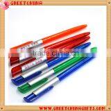 Custom Colorful Transparent Barrel Press Plastic Pen thumbnail-2