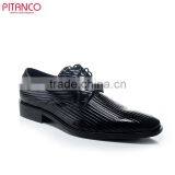The Embossed Patent Leather Lace-up Men Dress Shoe thumbnail-1